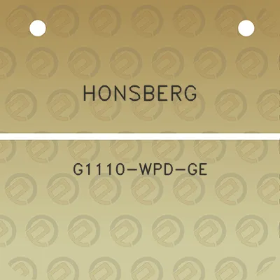 honsberg-g1110-wpd-ge