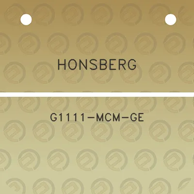 honsberg-g1111-mcm-ge