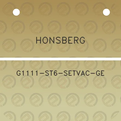 honsberg-g1111-st6-setvac-ge