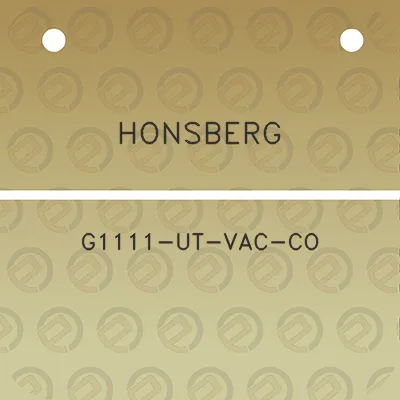 honsberg-g1111-ut-vac-co