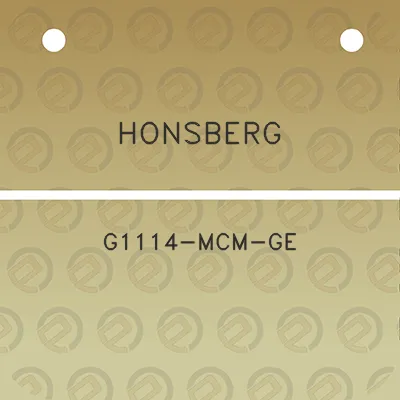 honsberg-g1114-mcm-ge