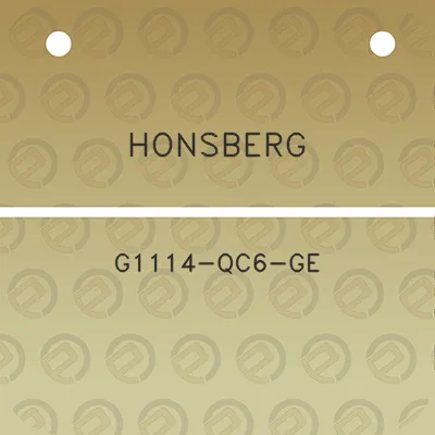 honsberg-g1114-qc6-ge