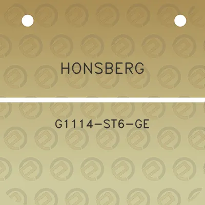 honsberg-g1114-st6-ge