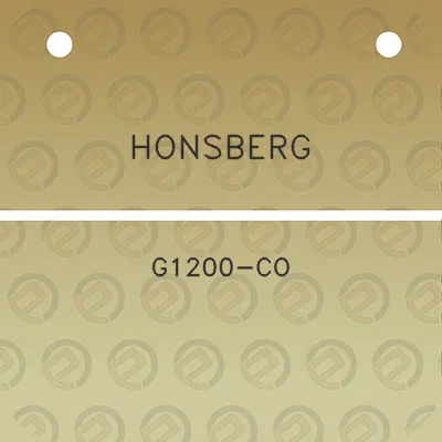 honsberg-g1200-co