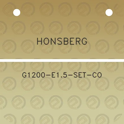 honsberg-g1200-e15-set-co