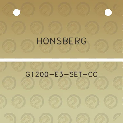 honsberg-g1200-e3-set-co