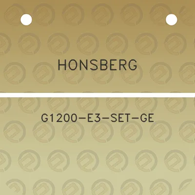 honsberg-g1200-e3-set-ge