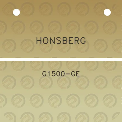 honsberg-g1500-ge