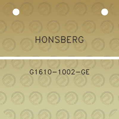 honsberg-g1610-1002-ge