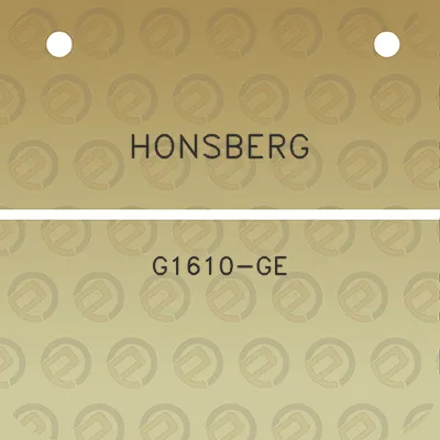 honsberg-g1610-ge