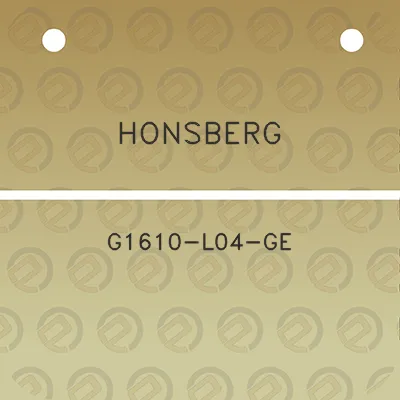 honsberg-g1610-l04-ge