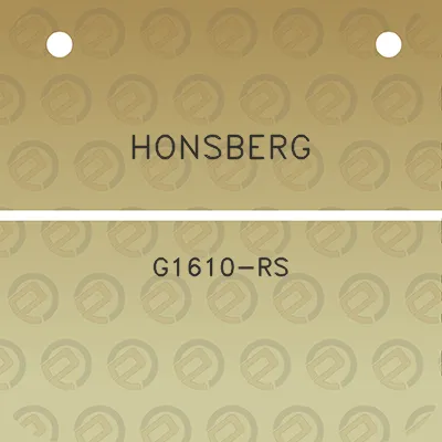 honsberg-g1610-rs