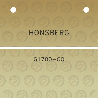 honsberg-g1700-co