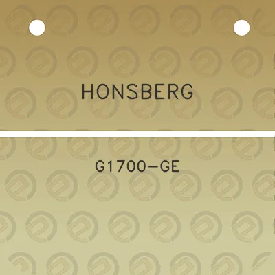 honsberg-g1700-ge