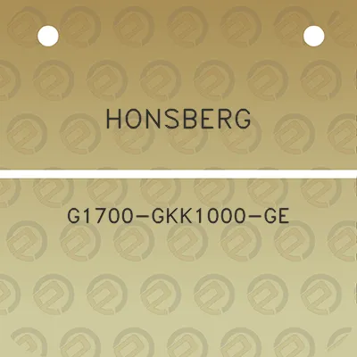 honsberg-g1700-gkk1000-ge