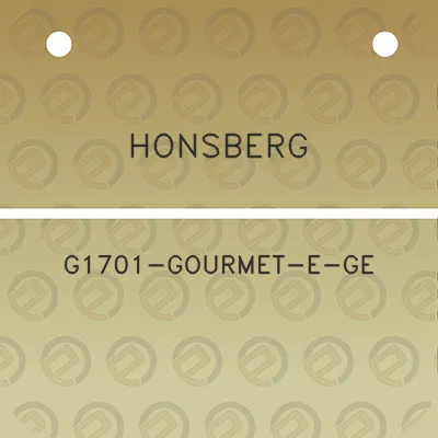 honsberg-g1701-gourmet-e-ge