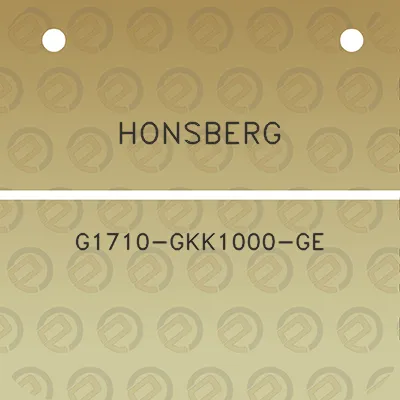 honsberg-g1710-gkk1000-ge