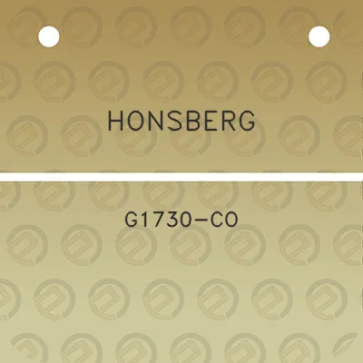 honsberg-g1730-co