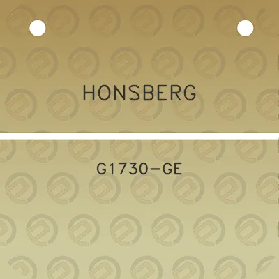 honsberg-g1730-ge