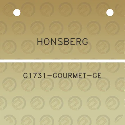 honsberg-g1731-gourmet-ge