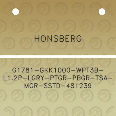 honsberg-g1781-gkk1000-wpt3b-l12p-lgry-ptgr-pbgr-tsa-mgr-sstd-481239