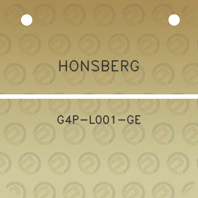 honsberg-g4p-l001-ge