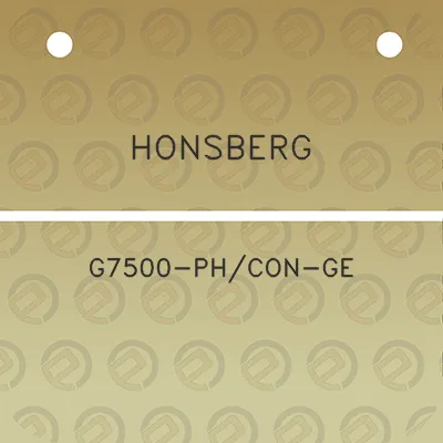 honsberg-g7500-phcon-ge