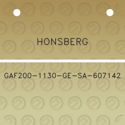 honsberg-gaf200-1130-ge-sa-607142