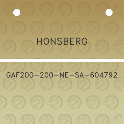 honsberg-gaf200-200-ne-sa-604792