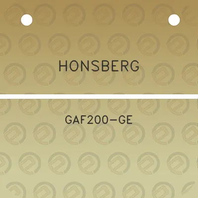 honsberg-gaf200-ge