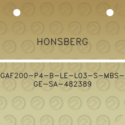 honsberg-gaf200-p4-b-le-l03-s-mbs-ge-sa-482389