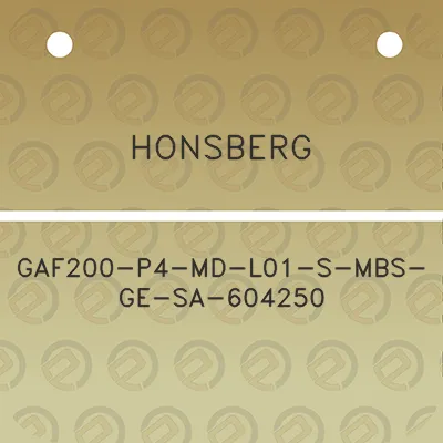 honsberg-gaf200-p4-md-l01-s-mbs-ge-sa-604250