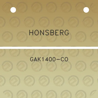 honsberg-gak1400-co