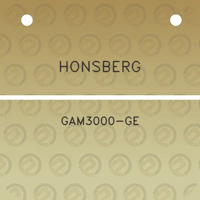 honsberg-gam3000-ge