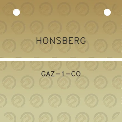 honsberg-gaz-1-co