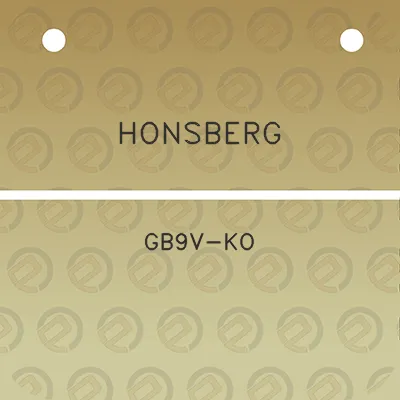 honsberg-gb9v-ko