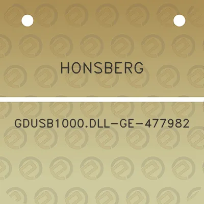 honsberg-gdusb1000dll-ge-477982