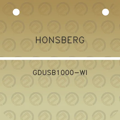 honsberg-gdusb1000-wi