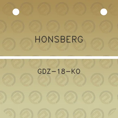 honsberg-gdz-18-ko