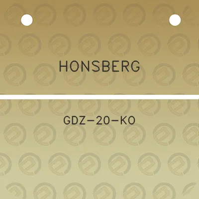 honsberg-gdz-20-ko