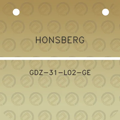 honsberg-gdz-31-l02-ge