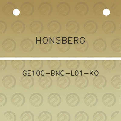 honsberg-ge100-bnc-l01-ko