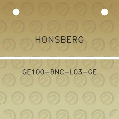 honsberg-ge100-bnc-l03-ge