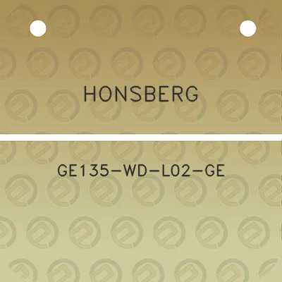 honsberg-ge135-wd-l02-ge