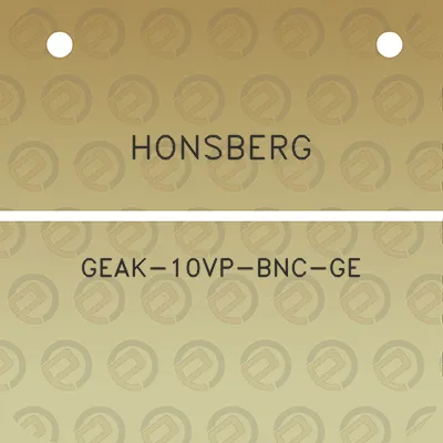 honsberg-geak-10vp-bnc-ge