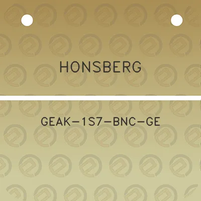 honsberg-geak-1s7-bnc-ge