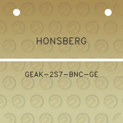 honsberg-geak-2s7-bnc-ge