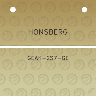 honsberg-geak-2s7-ge