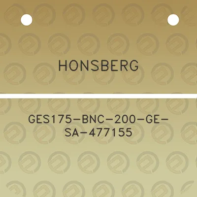 honsberg-ges175-bnc-200-ge-sa-477155