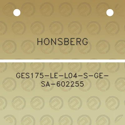 honsberg-ges175-le-l04-s-ge-sa-602255